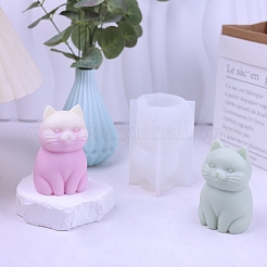 Moldes de silicona de calidad alimentaria con vela perfumada para gatos&nbsp;PW-WG68217-01