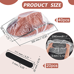 Housse de siège jetable en plastique PE&nbsp;AJEW-WR0003-17