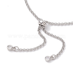 Anlaufgeschützte Rolo-Kette aus Edelstahl 304 zum Herstellen von Schiebern für Armbänder&nbsp;AJEW-JB01243-02