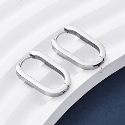 Boucles d'oreilles créoles en acier inoxydable 304 résistant au ternissement&nbsp;STAS-H156-11C-P