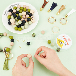 DIY Perlen Schlüsselanhänger Armband Bastelset&nbsp;DIY-CA0004-42