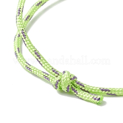 6 Stück 6 Farben verstellbare Polyester- und Spandex-Kordelarmbänder für Männer und Frauen&nbsp;BJEW-JB12092