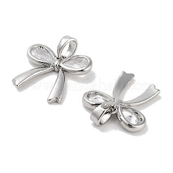 Pendentifs avec zircon cubiques à micro-pavés en laiton&nbsp;KK-C051-42P