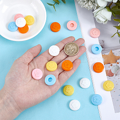 20 pièce de 5 couleurs de couvre-boutons en silicone pour jeans&nbsp;BUTT-OC0001-70