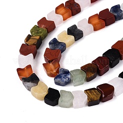 Naturelles et synthétiques mélangées perles de pierre brins&nbsp;G-Q608-22