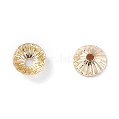 Chapeau de perle en laiton de placage de crémaillère&nbsp;KK-F827-02B-G