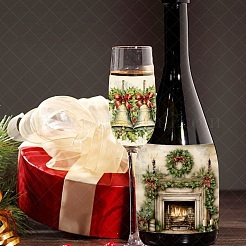 9 Stück wasserdichte Weihnachtsaufkleber aus PVC.&nbsp;PW-WGD33AD-01