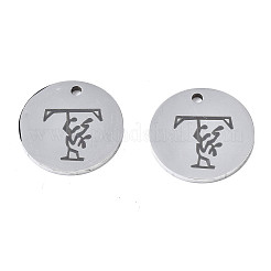 Breloques en acier inoxydable 304 anti-ternissement&nbsp;LS-STAS-T059-26P-T