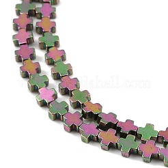 Fili di perline di ematite sintetica non magnetica elettrolitica&nbsp;G-J211-A04-01
