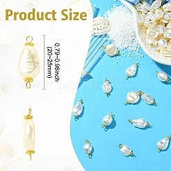 65 Stück 13 Stile ABS-Kunststoff Imitation Perle Anschluss Charms&nbsp;PALLOY-CJ00168
