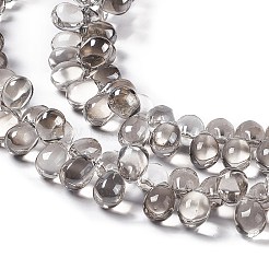 Chapelets de perles en verre électroplaqué&nbsp;X-EGLA-L033-PL01