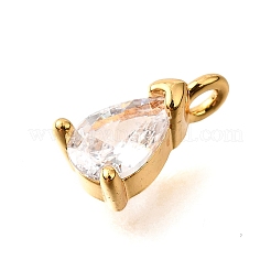 Pendentifs avec zircon cubiques à micro-pavés en laiton&nbsp;KK-D356-08D-G