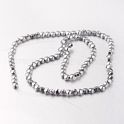 Electroplate non magnetici ematite sintetico fili di perline&nbsp;G-F300-33B-01