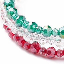 Bracelet multi-rangs en perles de verre&nbsp;BJEW-TA00102