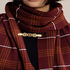 2 pince à cardigan en alliage 2 couleurs avec strass&nbsp;JEWB-LP0001-06
