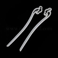 Bâtons de cheveux en acrylique opaque&nbsp;OHAR-C011-03H