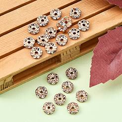 Messing Strass Zwischen perlen&nbsp;RB-A014-L8mm-01RG-NF