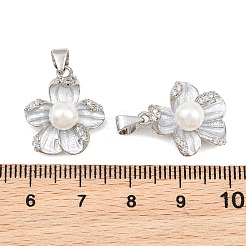 Pendentifs en laiton zircon cubique transparent&nbsp;KK-CBA6A75-53B-P