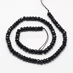 Natürliche schwarze Onyxperlenstränge&nbsp;G-D710-B-07A