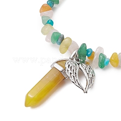 Stretch-Armbänder aus Perlen aus natürlichen Steinsplittern&nbsp;BJEW-JB11119