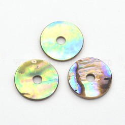 Natürliche Paua Muschel / Abalone Muschel Perlen&nbsp;SSHEL-E551-31