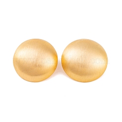 Halbrunde Ziehbank-Ohrstecker aus Messing für Damen&nbsp;EJEW-G391-16G