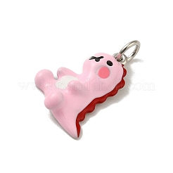 Pendentifs en laiton émaillé de placage de crémaillère&nbsp;KK-H473-15P