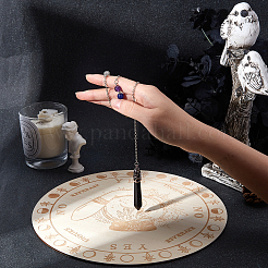 2 Stück runde Holzplanchette&nbsp;DIY-GA0002-39A