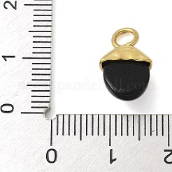 Colgantes de turquesa sintética teñida de negro&nbsp;STAS-L277-07G-02