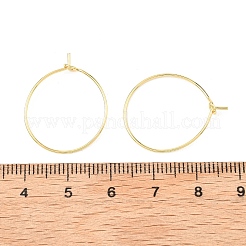 Componentes para pendientes de aro de latón Shegrace&nbsp;XGRPCH295-217G
