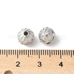 Perline zirconi micro pave  in ottone&nbsp;KK-U067-06P-01