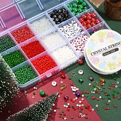 Kit para hacer pulseras y aretes navideños diy&nbsp;DIY-YW0005-85