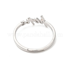 Bague réglable en acier inoxydable 304 anti-ternissement avec inscription « Espoir »&nbsp;RJEW-L107-027P