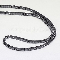 Electroplate non magnetici ematite Perle sintetiche heishi fili&nbsp;G-J171A-2x2mm-03