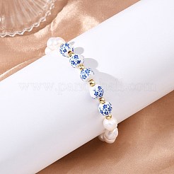 Armbänder aus natürlichen Süßwasserzuchtperlen&nbsp;BJEW-JB13964