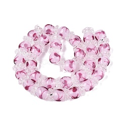 Perles de verre filées à la main à l'intérieur de la fleur&nbsp;LAMP-Q039-13A