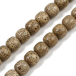 Natürlicher Rudraksha-Bodhi-Saatperlen-Strang&nbsp;WOOD-B010-A03-9x10mm