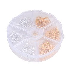 1 scatola di ganci per orecchini in ottone argento oro 19 mm&nbsp;KK-PH0015-01M-NF