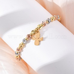 Messing-Schieberarmbänder&nbsp;BJEW-C090-02G-B