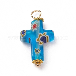 Pendente di vetro millefiori fatto a mano&nbsp;X-PALLOY-JF00577