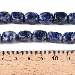 Natürliche blaue Fleck Jaspis Perlen Stränge&nbsp;G-T138-101