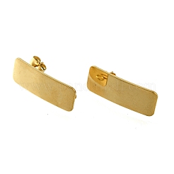 Componenti per orecchini a bottone in acciaio inossidabile 304&nbsp;STAS-B087-08B-G