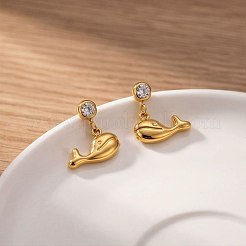 Ohrstecker mit Zirkonia aus Edelstahl 304 für Damen&nbsp;WG7577E-01