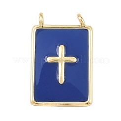 Pendentifs d'émail en laiton &nbsp;KK-L251-01G-B