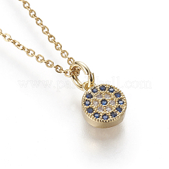 Colliers avec pendentif en laiton&nbsp;NJEW-I230-08