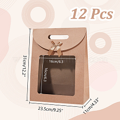 Rechteckige Geschenktüten aus Kraftpapier&nbsp;CON-WH0088-80