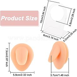 Weiche silikonzunge flexible modellkörperteilAusstellungsständers mit acrylständern&nbsp;ODIS-WH0002-23