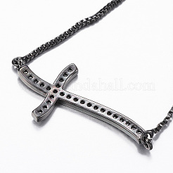 Verstellbare messing micro pave zirkonia schieberarmbänder&nbsp;BJEW-E317-43