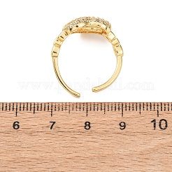 Polsini aperti in ottone con micro pavé di zirconi&nbsp;RJEW-F204-07A-G01