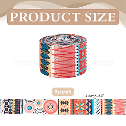 Ruban en polyester à motif ethnique bohème&nbsp;OCOR-WH0120-61B